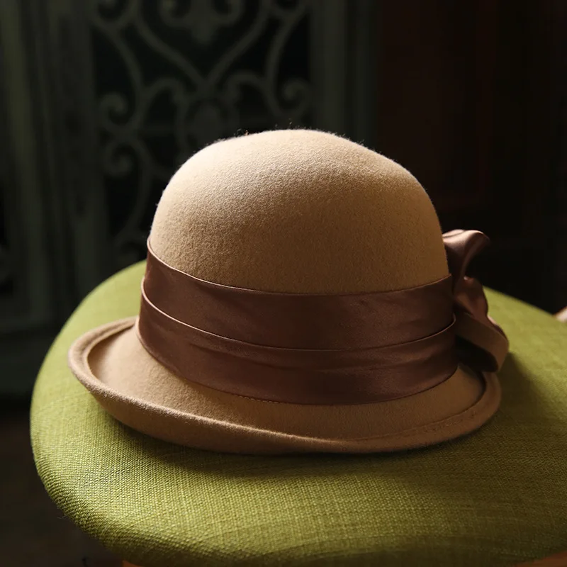 Beckyruiwu осень и зима мама Fedora шапки женские вечерние модная шляпа Федора леди австралийская шерстяная, фетровая шляпа