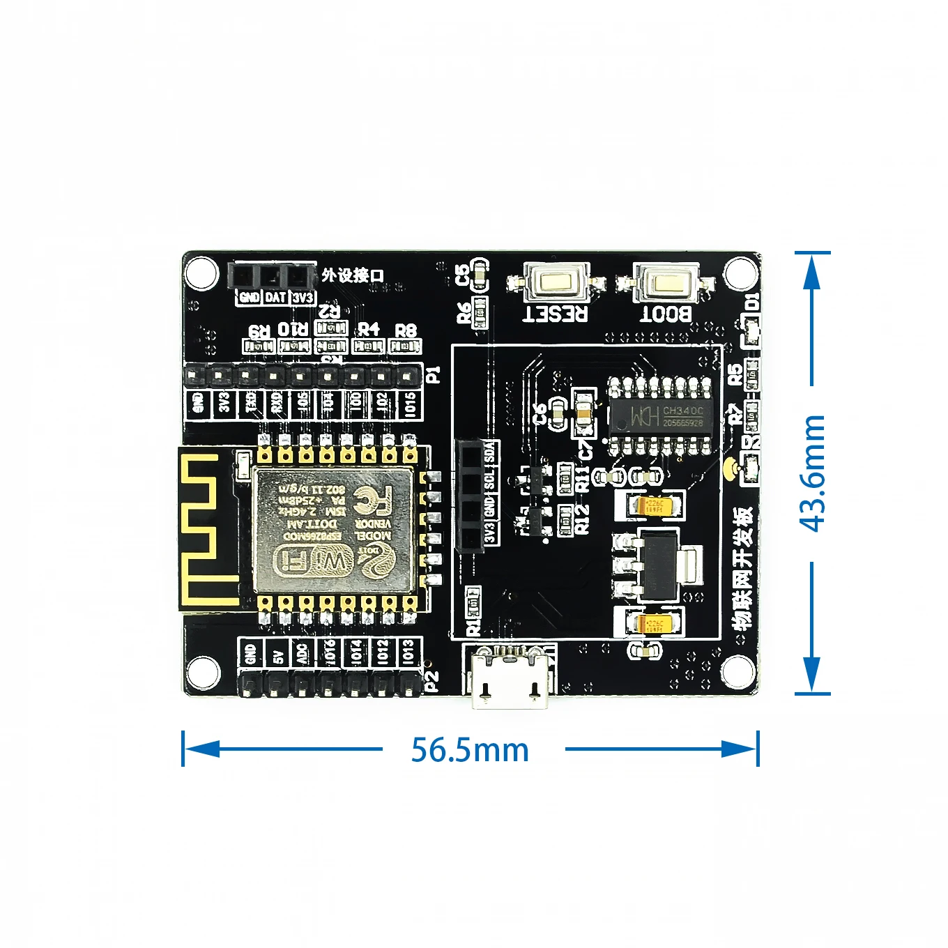board ESP8266 IoT макетная плата+ DHT11 Температура и влажность+ 0,96 oled дисплей SDK Программирование Wifi модуль маленькая системная плата - Цвет: board