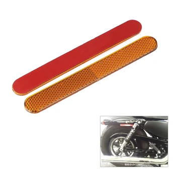 

1 Pair Universals Protector Reflective Motorcycle Rear Fender Accents ABS for Harley 883 1200 X48 72 D4