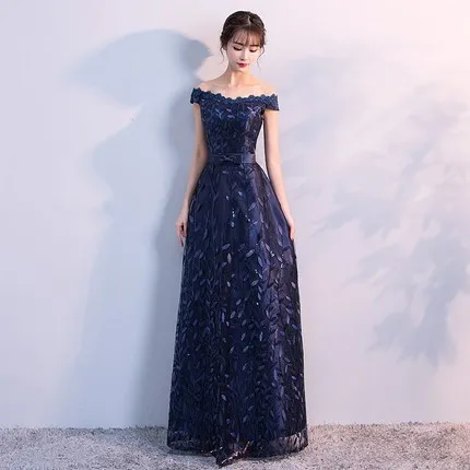 

Banquet Evening Gown 2019 New Style Nobility Elegant Long Slimming Dignified Glorious Host Party Dress Women's