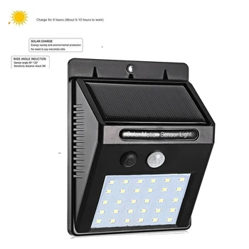 

LED Solar Powered Light Solar Wall lamps 30 LEDs PIR Motion Sensor Solar Lights Outdoor Waterproof Garden Decoration spot Lamps