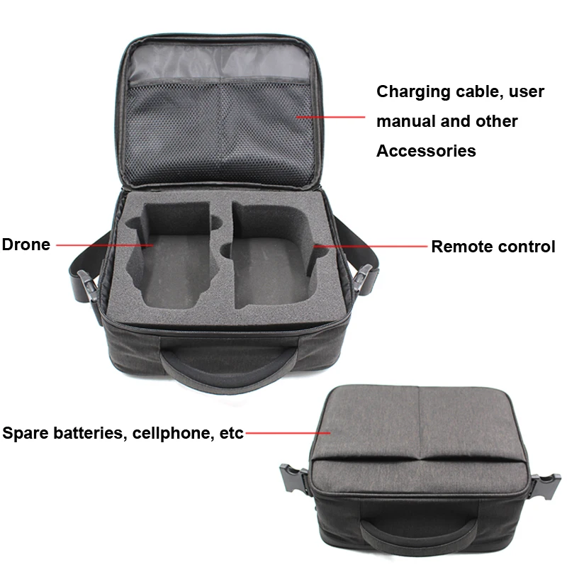LAUMOX SG906 RC Drone Spare Parts Portable Storage Bag Backpack Carrying Case Box for SG906 W10 Brushless GPS 5G Wifi Dron