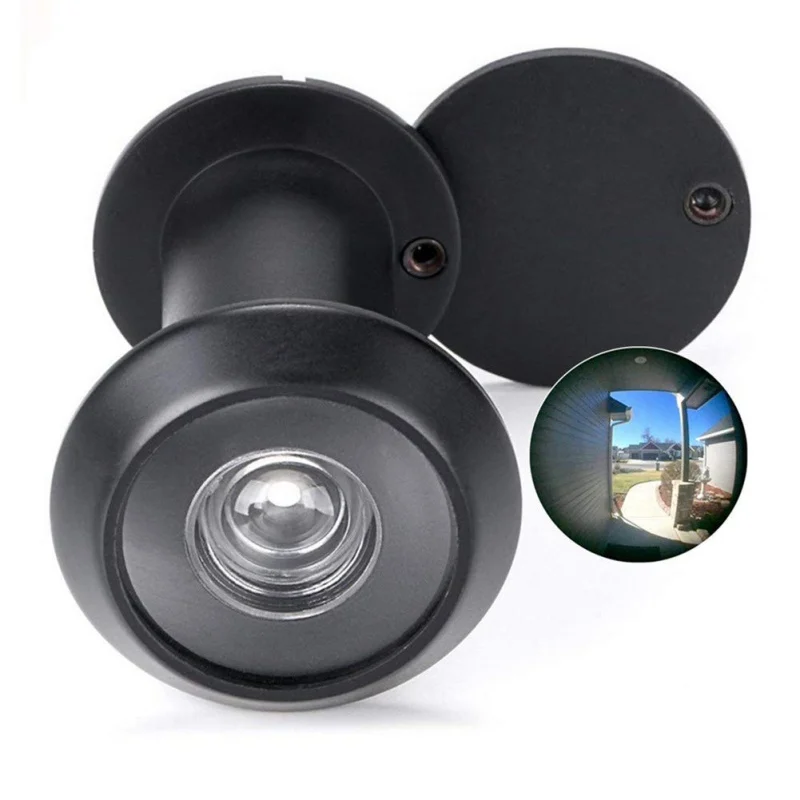 Door Camera Peephole Clear Imaging Door Viewer Eye With with Privacy Cover 180-degree Viewer