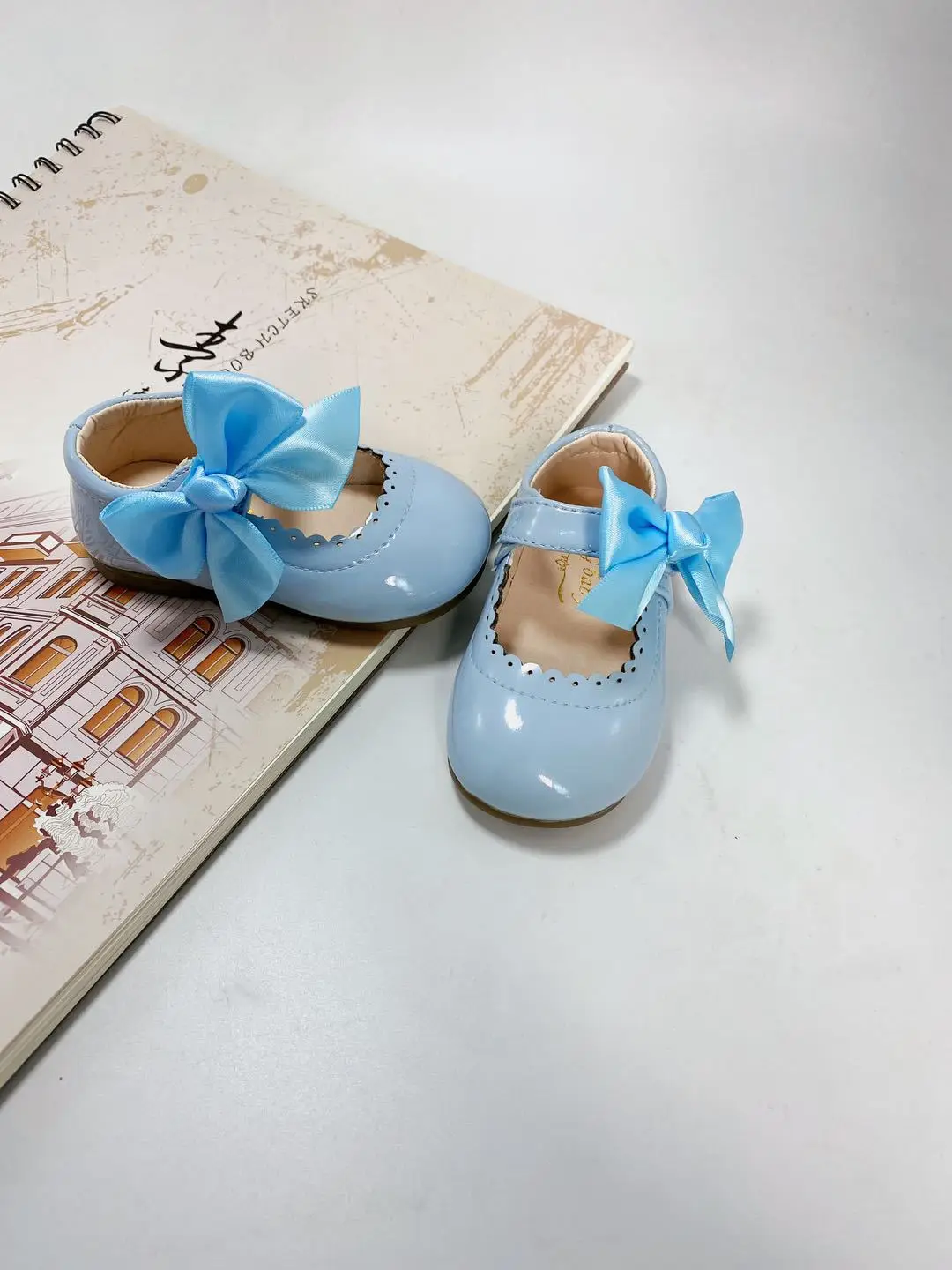 Baby Girls Shoes Patent Leather Princes Shoes Big Bow Mary Janes Party Shoes For Kids Dress Shoe  Autumn Spring Child Baby children's sandals near me