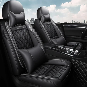 

Full Coverage Eco-leather auto seats covers PU Leather Car Seat Covers for honda accord 7 8 9 city civic 4d cr-v crv