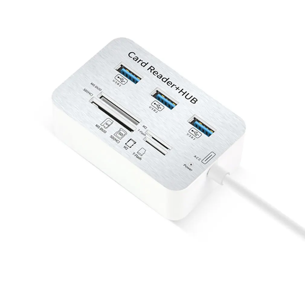 3in 1 мини-кардридер usb-хаб Combo2.0 высокоскоростной Мульти USB 2,0 концентратор USB разветвитель портативный все в одном для SD/MMC/M2