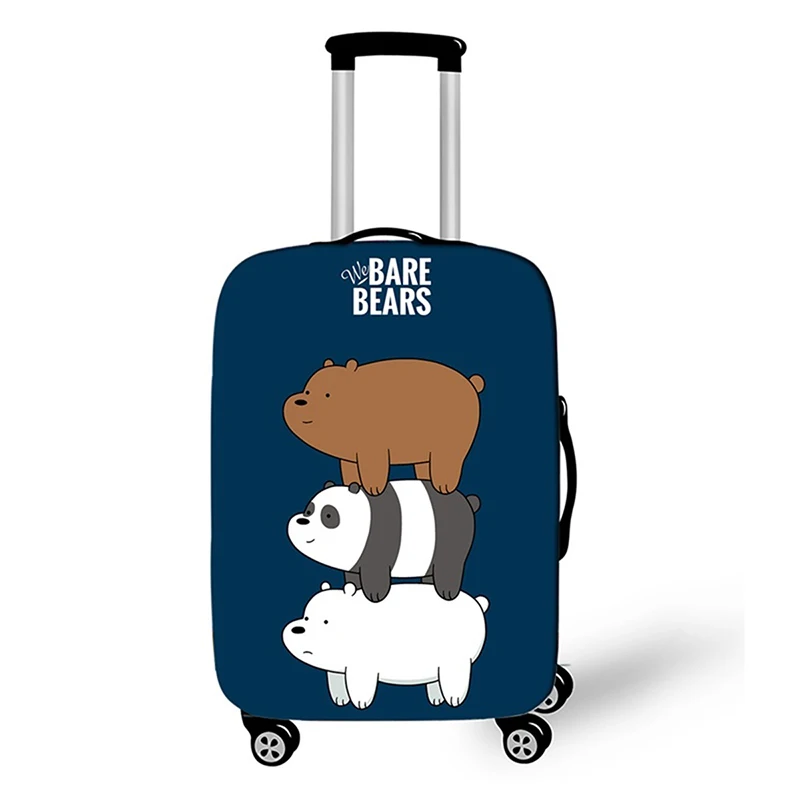 2 Luggage cover Чехол для чемодана с мультяшным медведем, Эластичный Защитный чехол для чемодана, подходит для 18-32 дюймов, уплотненный чехол для чемодана на колесиках - Цвет: 2 Luggage cover