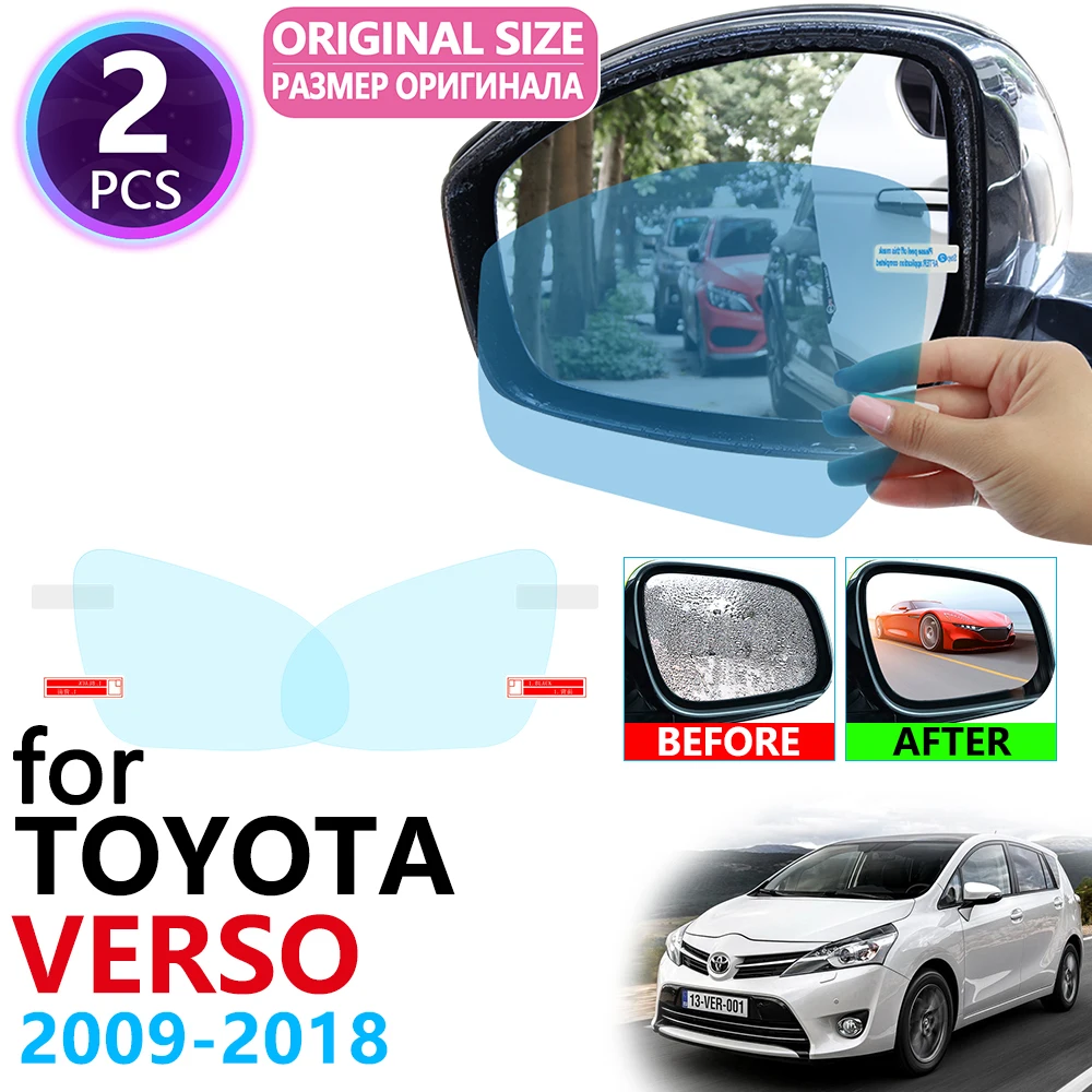 Espejo retrovisor de cubierta completa para Toyota Verso AR20 SportsVan 2009 ~ 2018, accesorios de película antiniebla a prueba de lluvia, 2012, 2015, - AliExpress Automóviles motocicletas