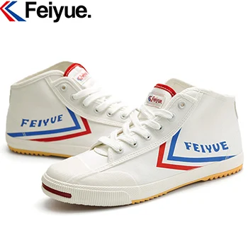 White 37 Feiyu/обувь в китайском стиле; обувь для кунг-фу; классические парусиновые женские кроссовки для боевых искусств; Мужские Винтажные кроссовки для скейтбординга; спортивная обувь - Цвет: White 37