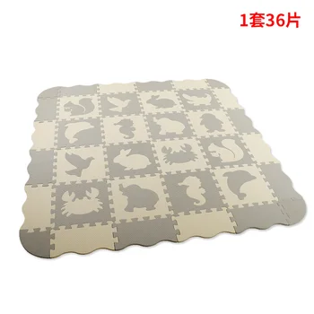 

36 Pcs Foam Puzzle Mats Baby Mat with Fence Foam Floor Tiles Kids Puzzle Mat Baby Crawling Mat