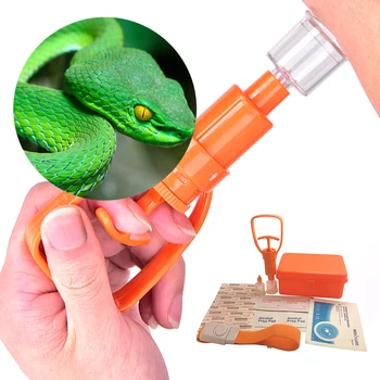 Venomous Extractor Pump Kit Poison Remover Sets Survival Gear First Aid Supply Venomous Vacuum Aspirator Emergency Treatment 6
