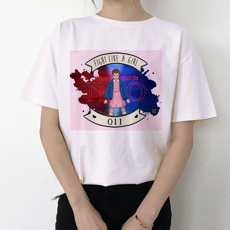 2019 stranger things 3 t shirt women new tshirt Eleven gothic female clothing hip hop femme 2019 streetwear cartoon funny kawaii