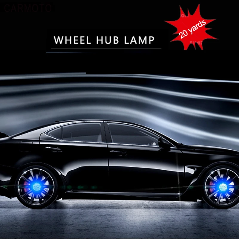 Подсветка втулки автомобиля плавающая подсветка Колесные колпаки светодиодный свет Центр крышка светящиеся кепки для Benz w203 bmw E36 F30 центральный колпачок колеса