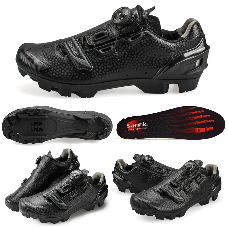 SANTIC Ультралегкая самофиксирующаяся велосипедная обувь для женщин, углеродная обувь для горного велосипеда, велосипедные кроссовки, спортивная дышащая велосипедная обувь для мужчин