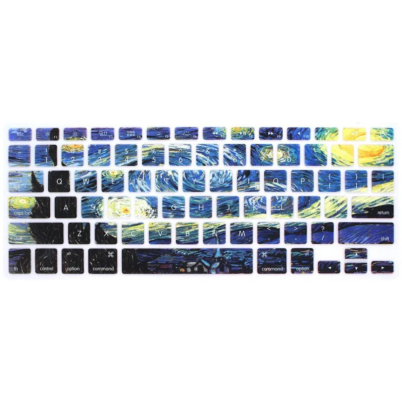 Силиконовый чехол для клавиатуры, защитный чехол для Apple Macbook Pro 13 15 17 Pro Air 13, мягкие наклейки на клавиатуру, силиконовый чехол для клавиатуры - Цвет: 4