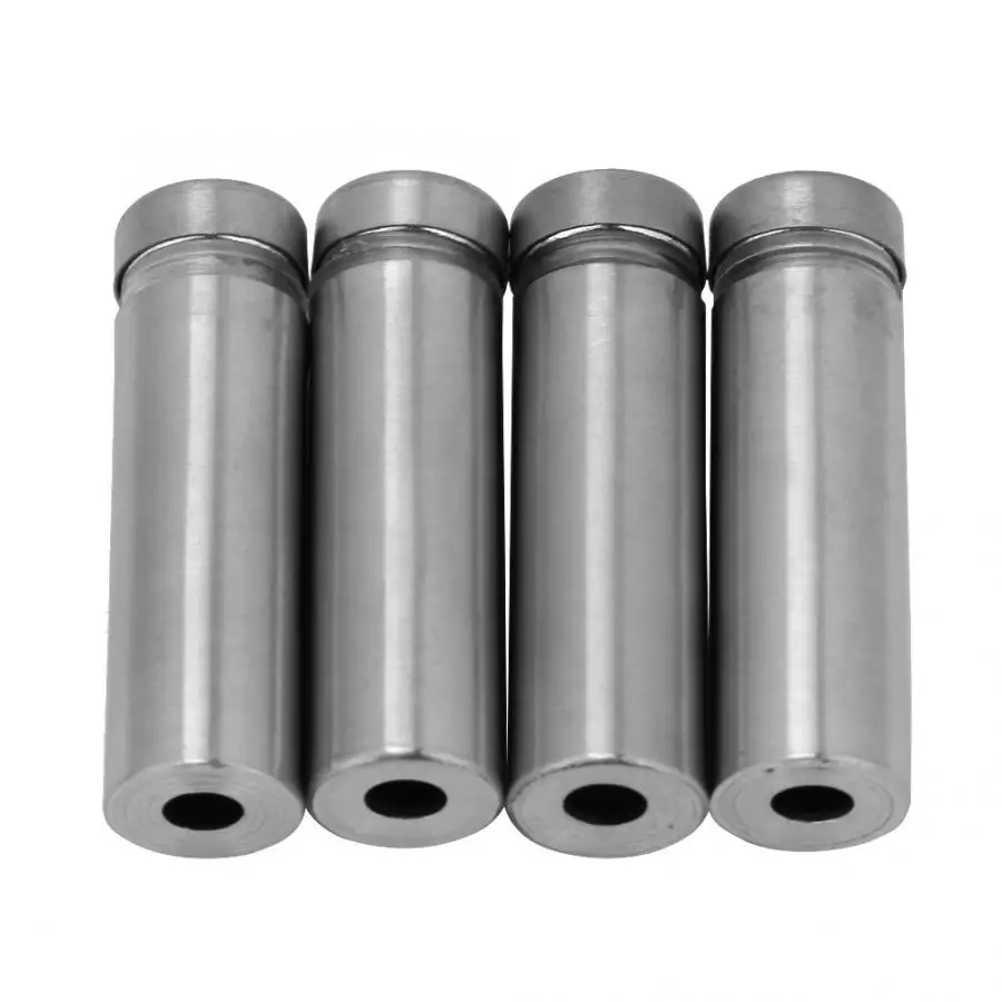 12x40mm 4 шт./компл. стеклянные болты из нержавеющей стали, рекламные крепления для ногтей - Цвет: 12x40mm