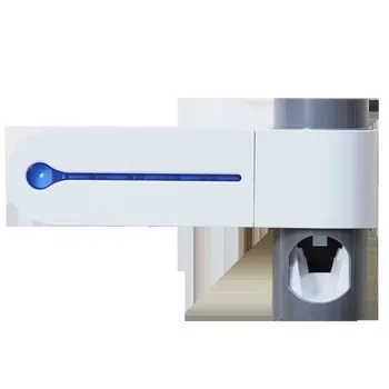 

2-in-1 UV Toothbrush Disinfection Stand Toothbrush Holder Toothpaste Dispenser Ultraviolet-ray Sterilization 1 Pcs 2 Years up