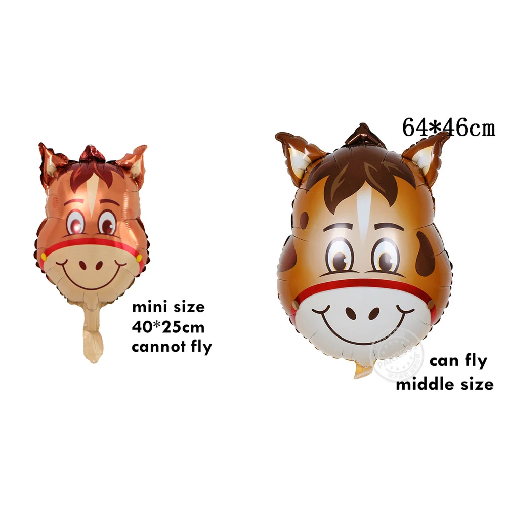donkey 1 шт джунгли животные, тигр, Лев Обезьяна зебра жираф корова воздушные гелиевые шары Дети сафари День Рождения Декор на тему зоопарка поставки - Цвет: donkey