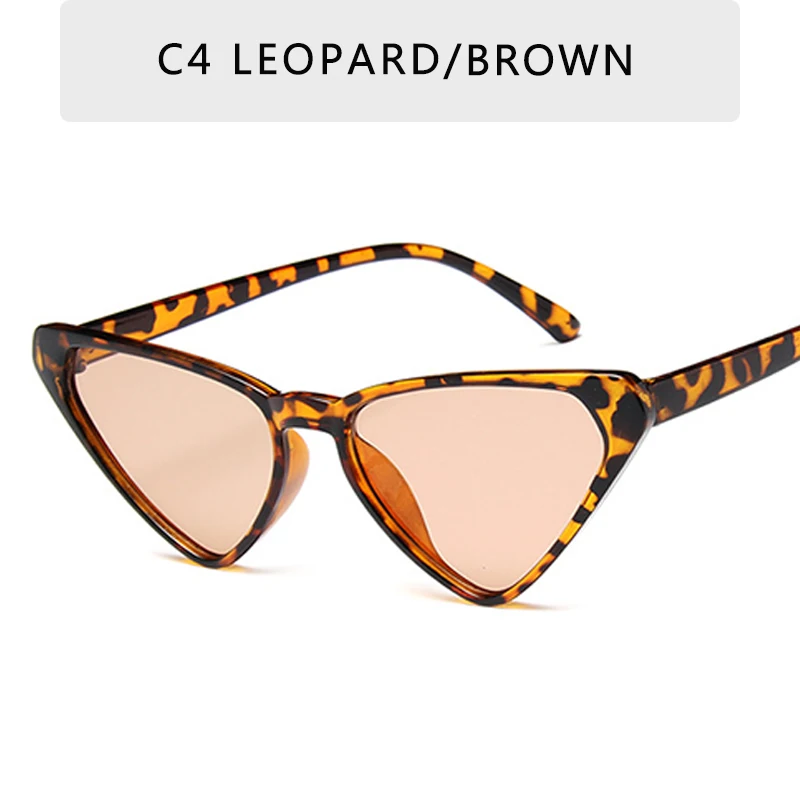 Новые женские солнцезащитные очки с кошачьими глазками женские летние винтажные красные розовые милые очки ретро в форме кошачьих глаз очки Oculos de sol UV400 - Цвет линз: C4