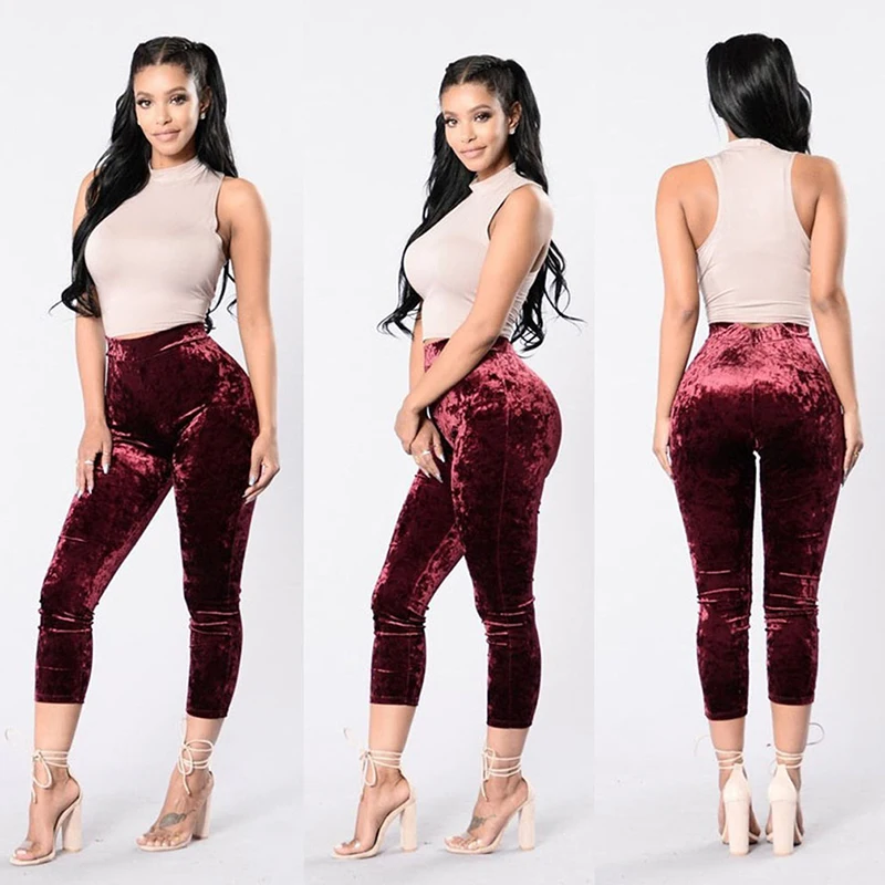 Женские леггинсы 2020 весенние модные бархатные тонкие женские повседневные