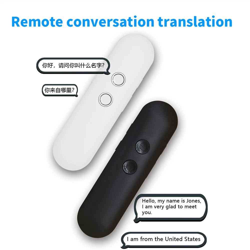 

T4 Portable Smart Translator Travel Abroad Recording Translation Stick Business Learning Dialogue Multi-Language Translator