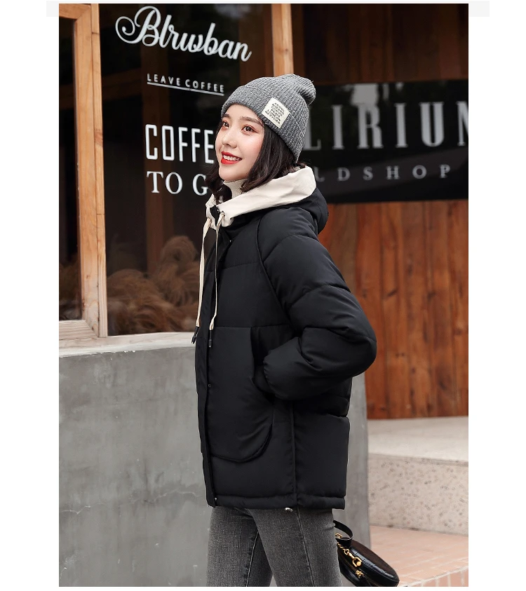 Winter women jackets Casual Thicken warm hooded female outwear loose parkas jacket female winter parkas coat