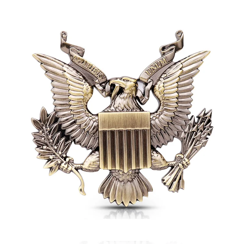 Car Sticker US President Badge Eagle Tailgate Chrome Metal 3 Colors Emblem Tuning Motorcycle Auto Accessories Decoration | Автомобили и