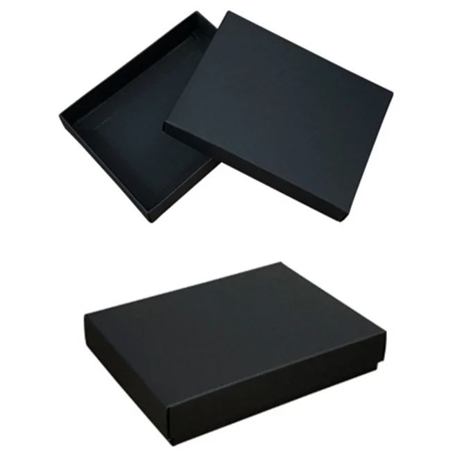 100 шт 15x11,5x3 см крафт-картон упаковка подарочная коробка мыло ручной работы конфеты для свадебных украшений вечерние принадлежности коробка для хранения - Цвет: Black