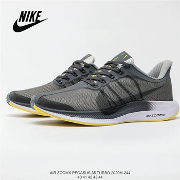 

Original Nike Zoom Pegasus 35 Turbo Pegasus Technology Running Shoes Men's Size 40-45 Gray-black hook