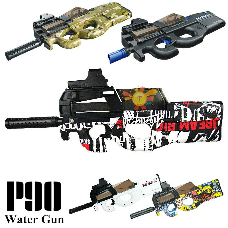 P90 Graffiti Edition электрический игрушечный водный пистолет пулевые всплески пистолет живой CS штурмовой Бекас оружие открытый пистолет игрушки