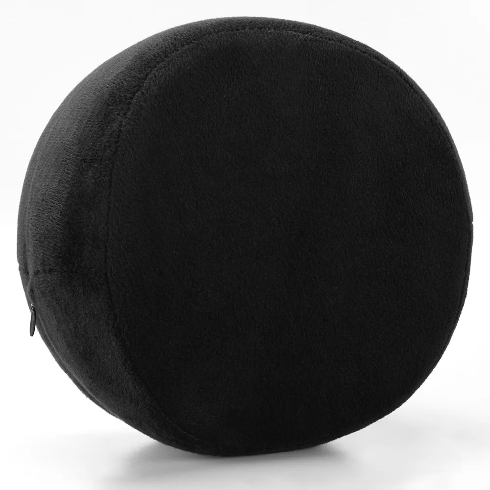 Round-black flannel Леггинсы для спины, бедра, ноги, поддержка колена, клиновидная память, хлопковые подушки для ног, для беременных женщин, подушки для ног, подушка для путешествий - Цвет: Round-black flannel