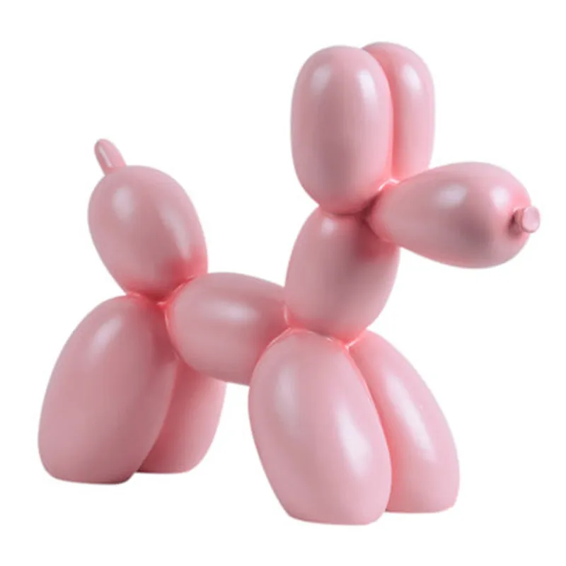 

New Arrival Nordic Simulation Color Of Macaron Balloon Dog Resin Craftwork Statue Creative Home Bedroom Ornaments X3026