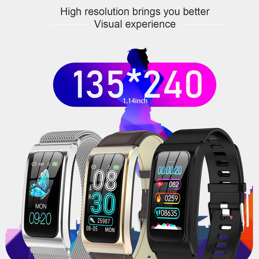 AK12 Smart bracelet Color Screen Waterproof Women's Watch sphygmomanometer menstrual cycle activity monitor Sports Band pk x3 s2