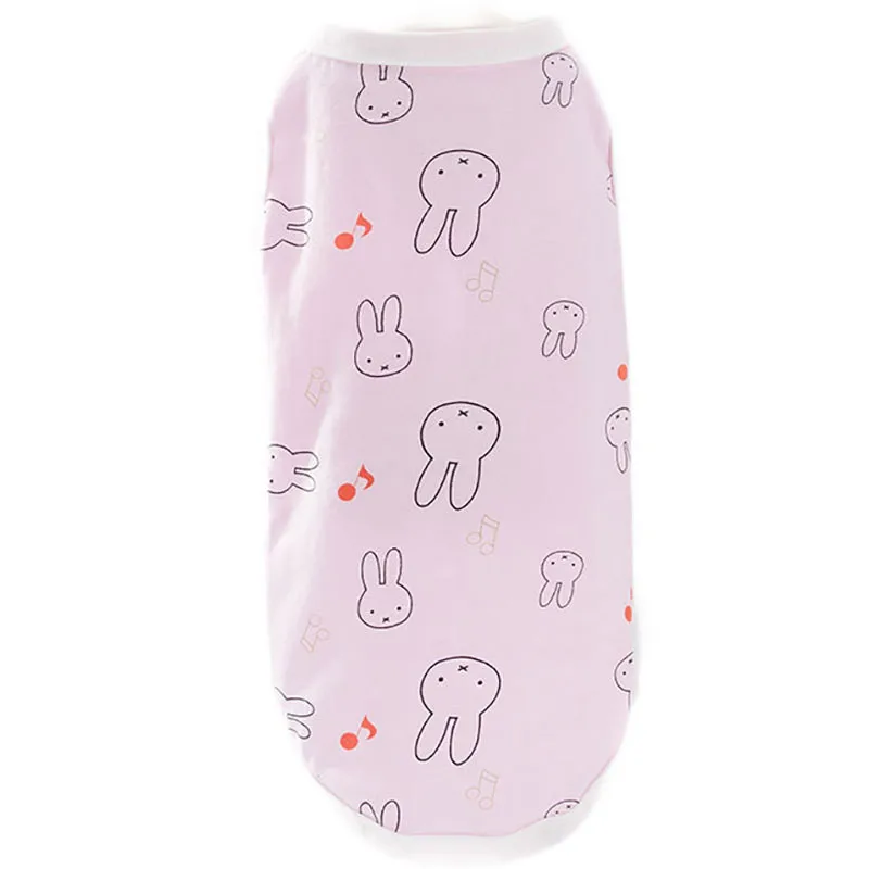 Cub Одежда для собак хлопковые мягкие жилеты щенков и кошек с цветочным принтом