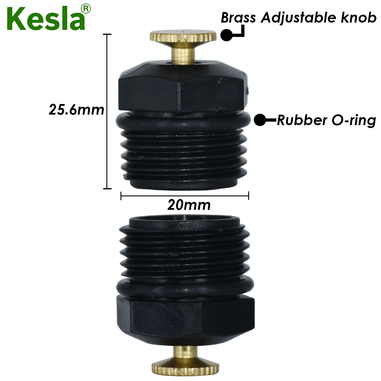 KESLA 5PCS 20mm Adjustable Watering Sprinkler 1/2'' Thread Spray Nozzle Garden Lawn Drip Irrigation System Kit Home Garden Tools