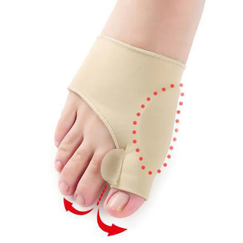1/2pc Big Bone Orthopedic Bunion Correction Pedicure Socks Silicone Hallux Valgus Corrector Braces Toes Separator Feet Care Tool