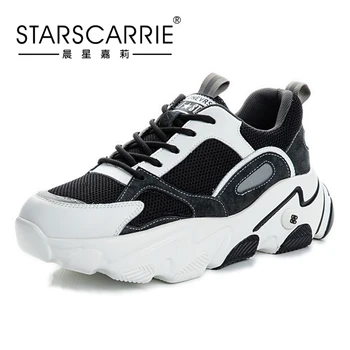 

2020 New Autumn White Brand Light Women Sneakers Fashion Thick Bottom Womens Platform Sneakers Casual Shoes Zapatos De Mujer