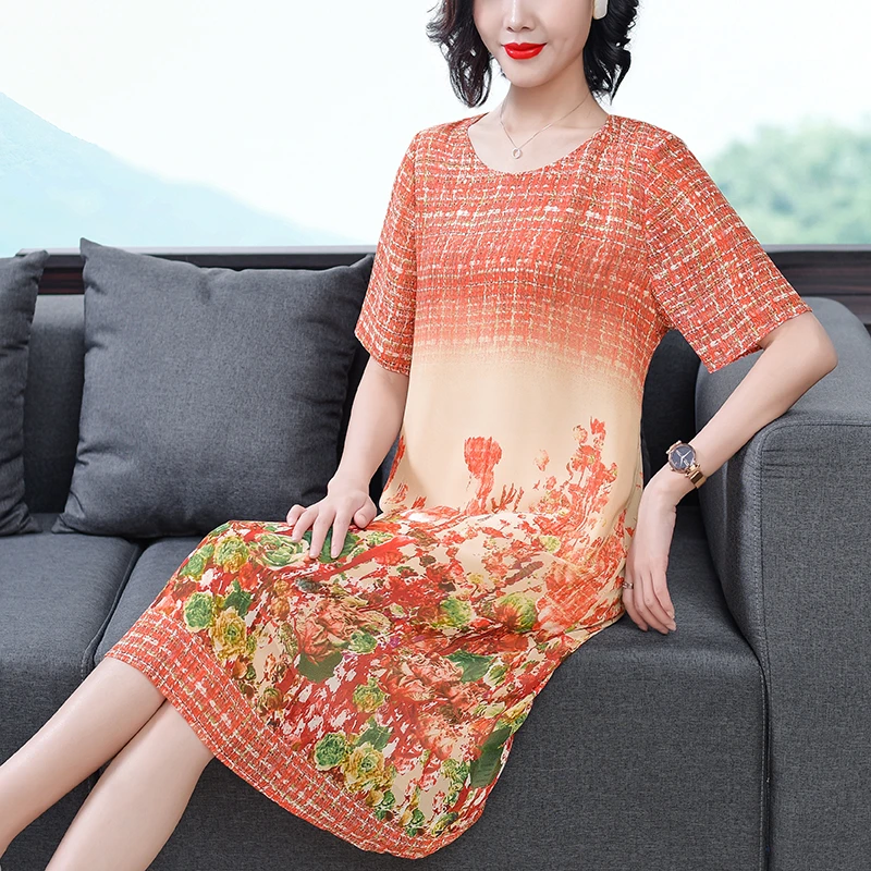 Платье для женщин длинное лето 2020 новое платье с коротким рукавом женское из