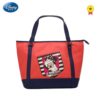 

Disney Shoulder Bag Handbag New Fashion Trend Handbag Casual Small Bag lovely Mickey Mouse Portable PU Waterproof Lunch Box Bag