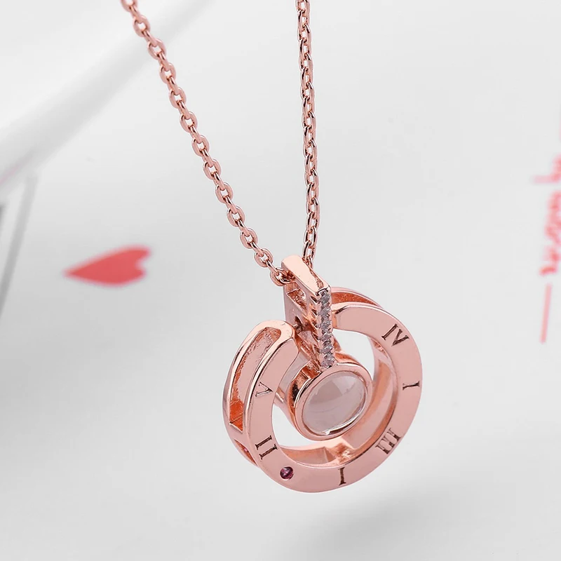 Подарок для девушки на 100 языках, проецируемое ожерелье с надписью «I love You», подарок на день Святого Валентина, подарок, промо-подарки