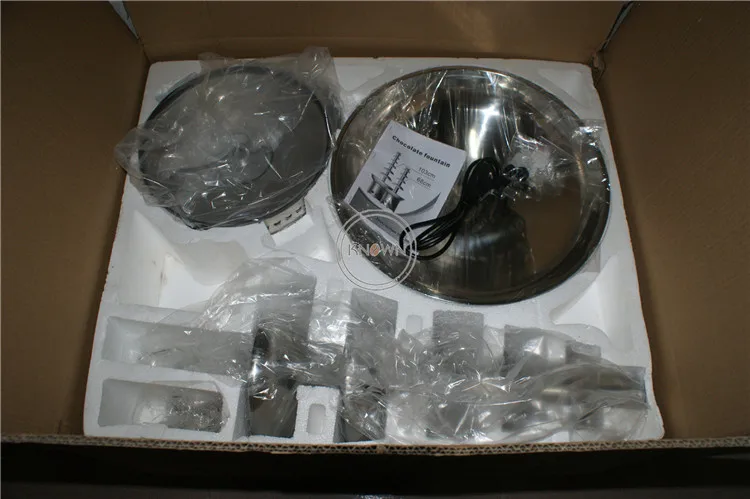 5 tires Aautomatic stainless steel hot chocolate fountain machine