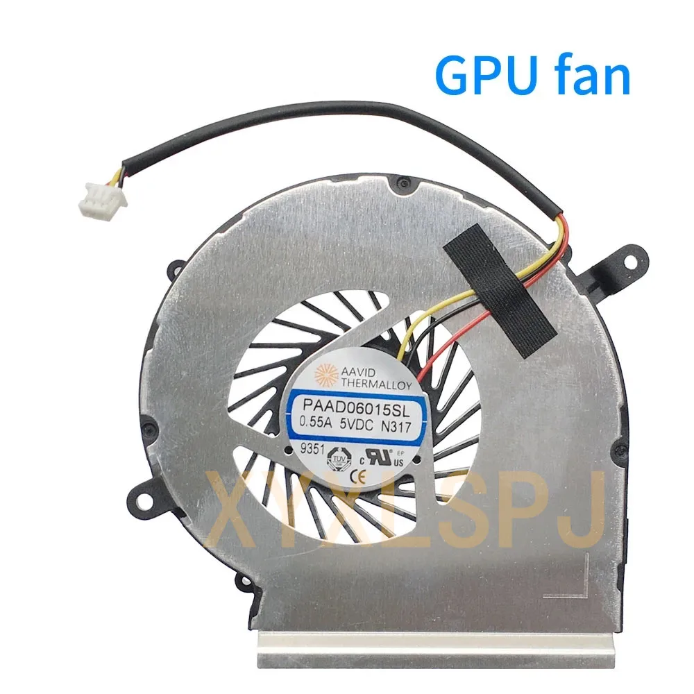 New CPU GPU OEM Fan For MSI GE72 GE62 PE60 PE70 GL62 GL72 2QD 2QE 2QF 007X 053X 216XCN Cooler PAAD06015SL DC5V 0.55A Radiator bluetooth speaker for laptop