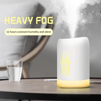 

340ml USB Air Humidifier Mini Luminous Aroma Essential Oil Diffuser Cool Mist Maker Fogger Relieve Stress Deep Moisturizing