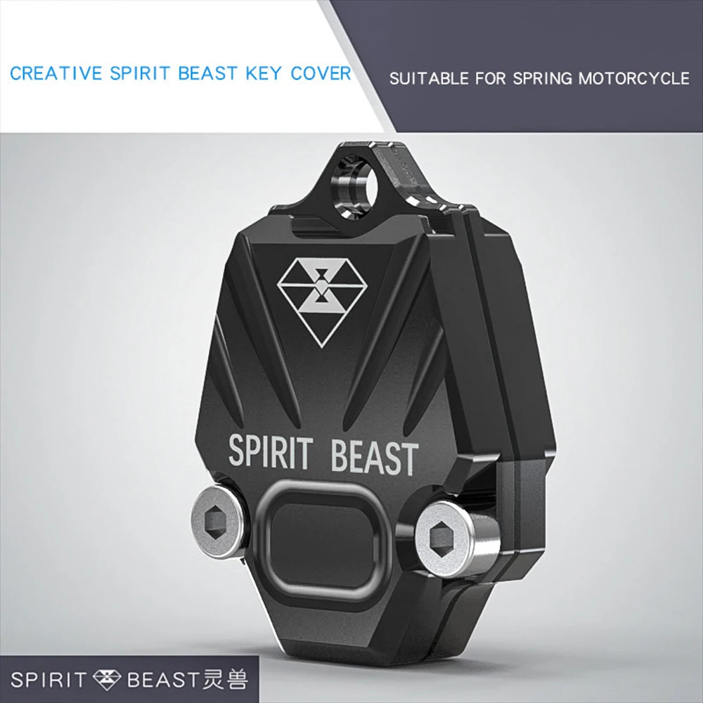 SPIRIT BEAST чехол для ключей от мотоцикла чехол аксессуары Мотоцикл Мотокросс Универсальный T6 алюминиевый сплав - Цвет: Black