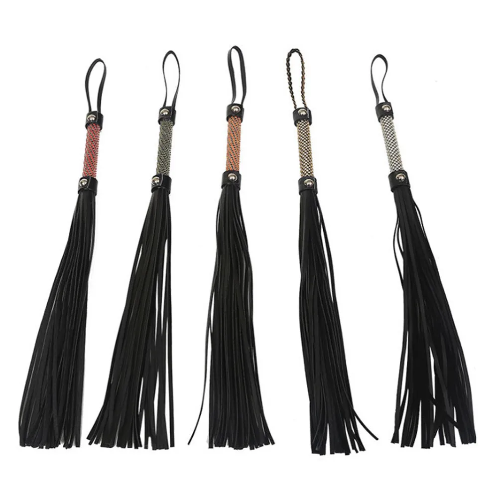 Сексуальное нижнее белье веселая плетка с бриллиантами Маленькая кожаная для