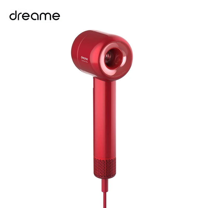 red Xiaomi Dreame Hair Dryer Hair Artist Professional Blow Dryer Intelligent Temperature Control Powerful Electric Hair Dryer - Color: red