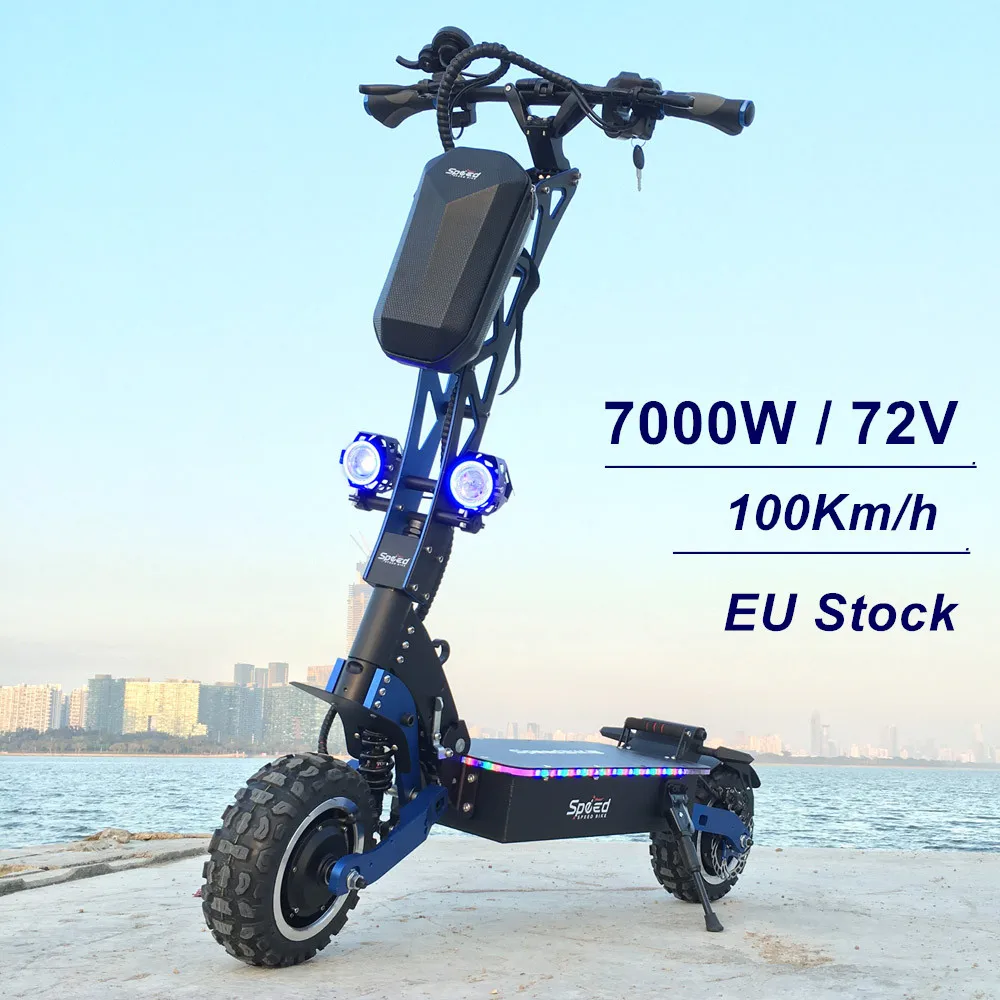 SpeedBike 72V 7000 Вт двойной двигатель электрический скутер с Двойные двигатели привод