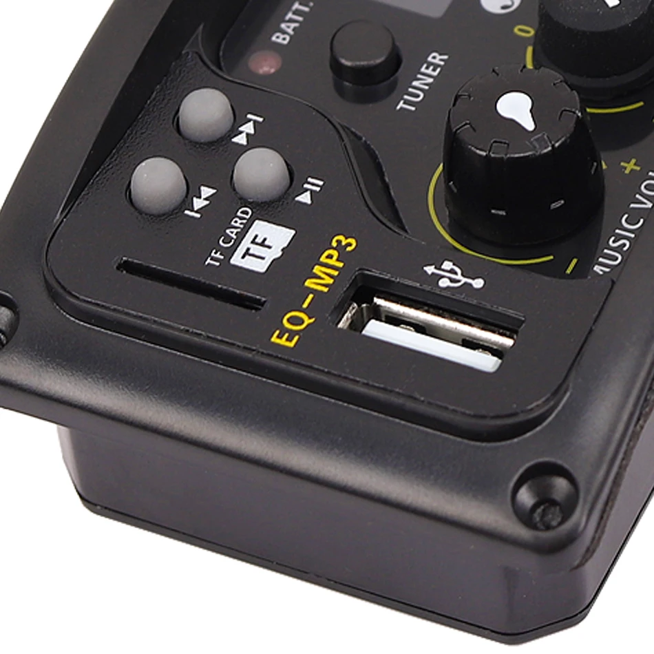 Ajuste de Volune eq com Função Mp3 e Sintonizador Joyo Musical Equalizador Captador Display Lcd Baixo Médio 3-band - Image 6