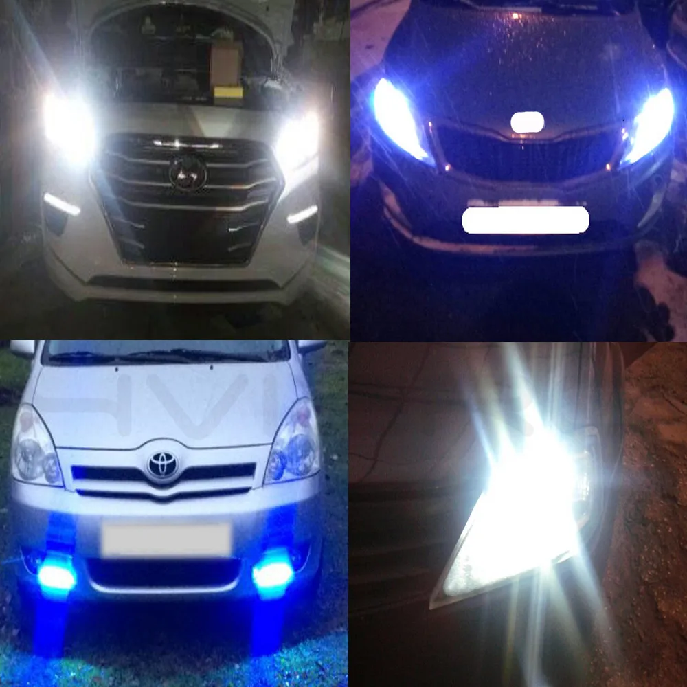 Hviero 1Pcs 17cm Car DRL COB Driving Fog lamp Double Row76Leds Daytime Running lights Auto Waterproof update Ultra Bright LED DC 12V