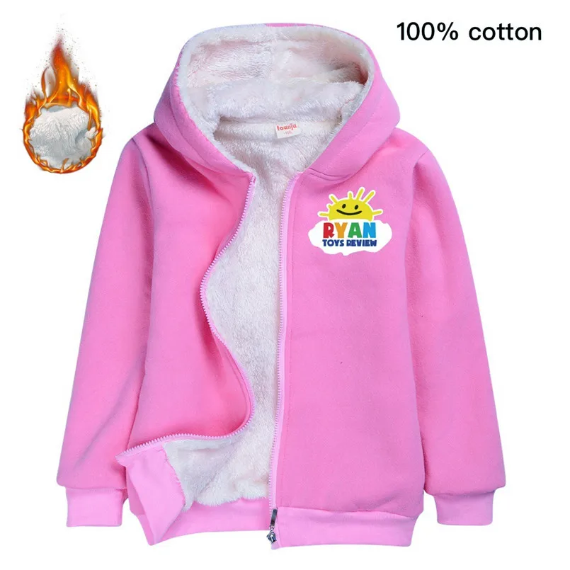 Ryan toys; детские куртки с героями мультфильмов; бархатное пальто для девочек; куртка с капюшоном для маленьких мальчиков; рождественские наряды; зимняя одежда для маленьких девочек